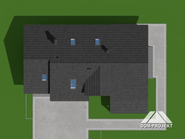 Rzut projektu osiek 43x dws - Sytuacja