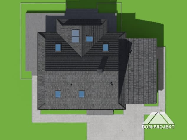 Rzut projektu jodłownik 13g dw - Sytuacja