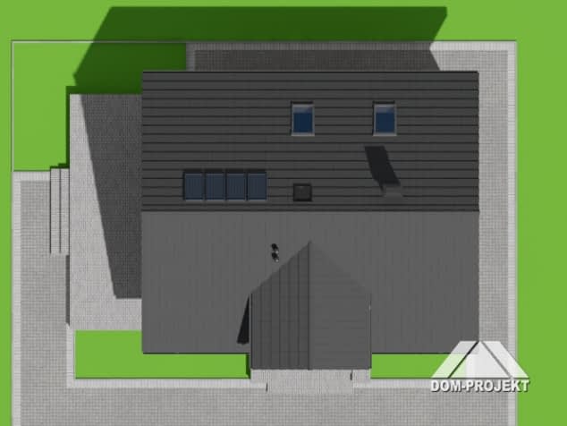 Rzut projektu paczków 55m - Sytuacja