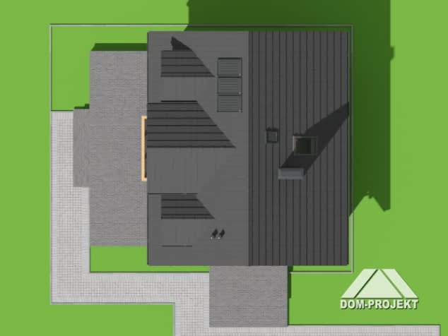 Rzut projektu gaik 45m - Sytuacja