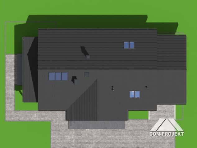 Rzut projektu chmielów z garażem 35 - Sytuacja