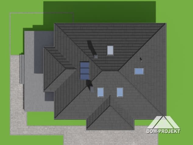 Rzut projektu zamość 1m - Sytuacja