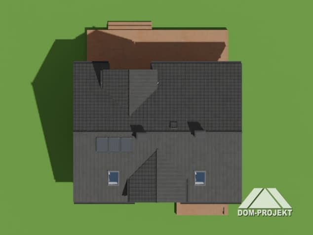 Rzut projektu ścinawka 13m - Sytuacja
