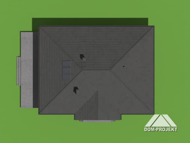 Rzut projektu dębowo 15m - Sytuacja