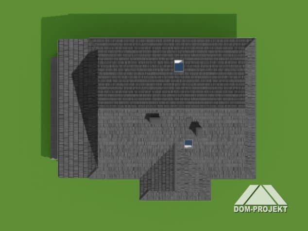 Rzut projektu zawoja 55 dw - Sytuacja