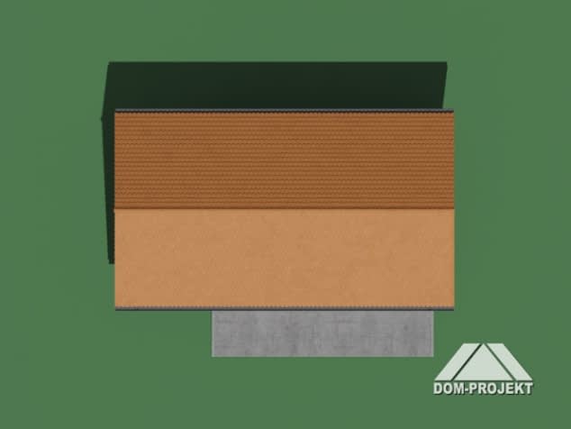 Rzut projektu garaż GDS 5W - Sytuacja