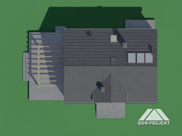 Rzut projektu cedry bb 70 - Sytuacja