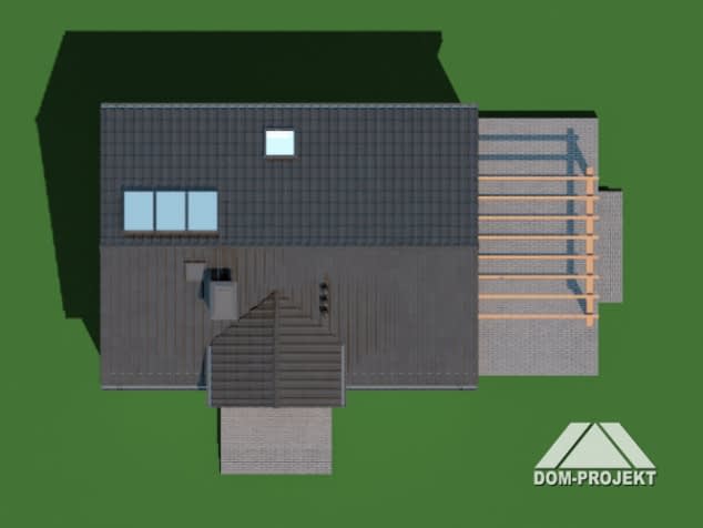 Rzut projektu modrowo bb 70 - Sytuacja