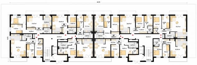 Rzut projektu Spokojny (SI) - parter