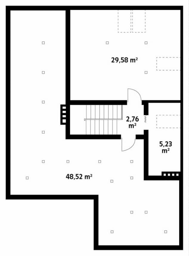 Rzut projektu Decyma 11 (CE) - poddasze