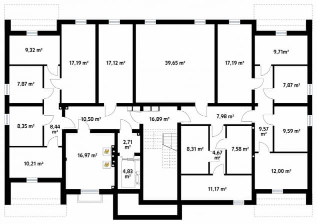 Rzut projektu Akant 3 (CE) - piwnica