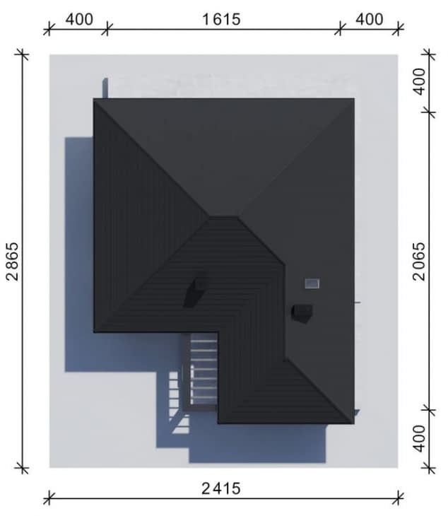 Rzut projektu NewHouse 770 w1 - Usytuowanie na działce