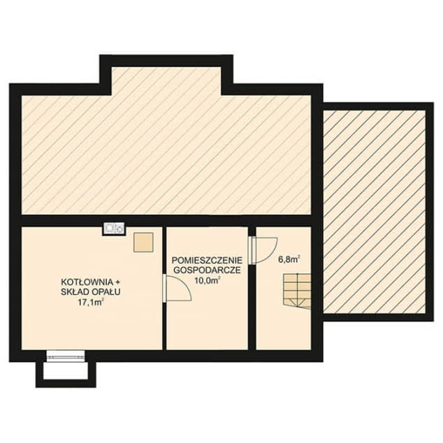 Rzut projektu APS 225 - Piwnica