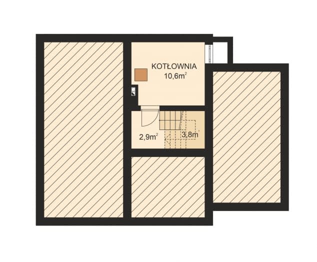 Rzut projektu APS 199 - Piwnica