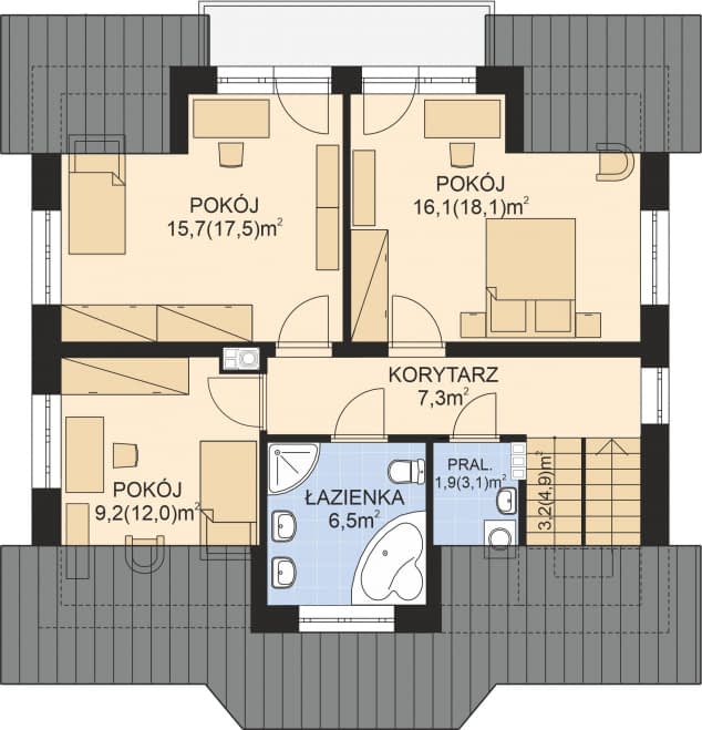 Rzut projektu APS 032 -