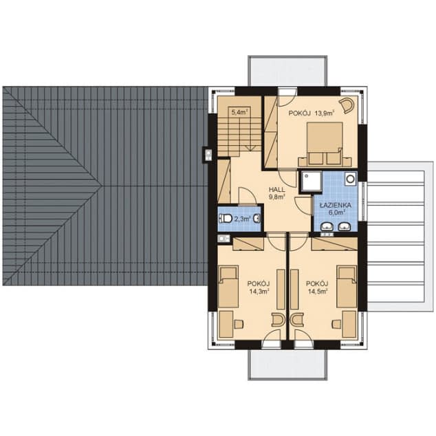 Rzut projektu APS 288 + 2G - 