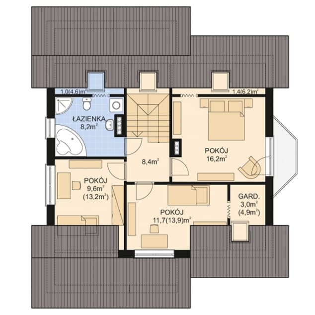 Rzut projektu APS 108 - 