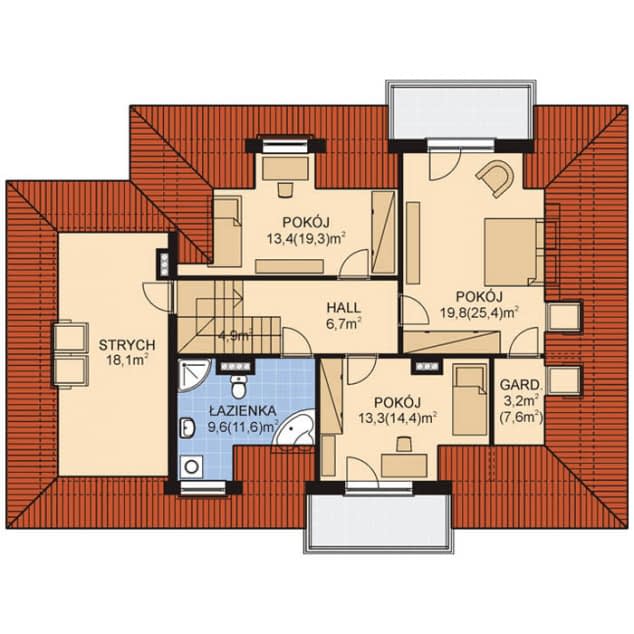 Rzut projektu APS 135 - 