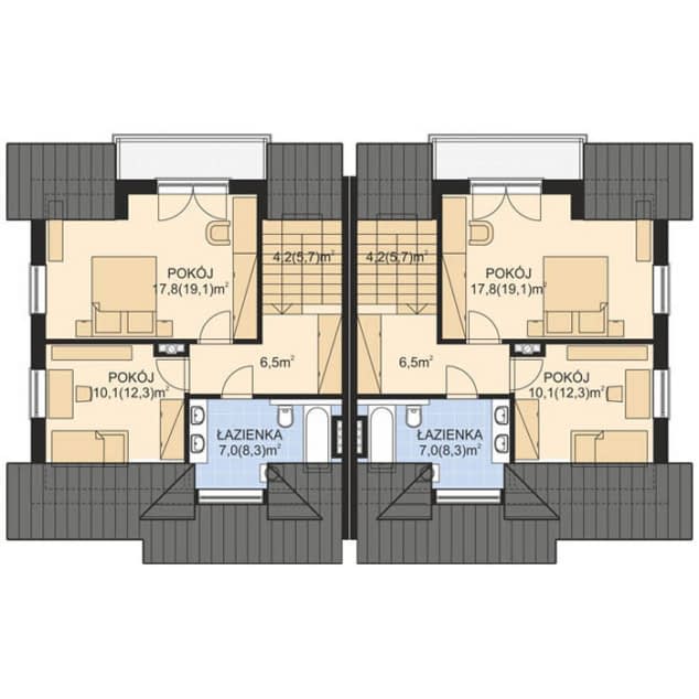 Rzut projektu APS 137 - Poddasze