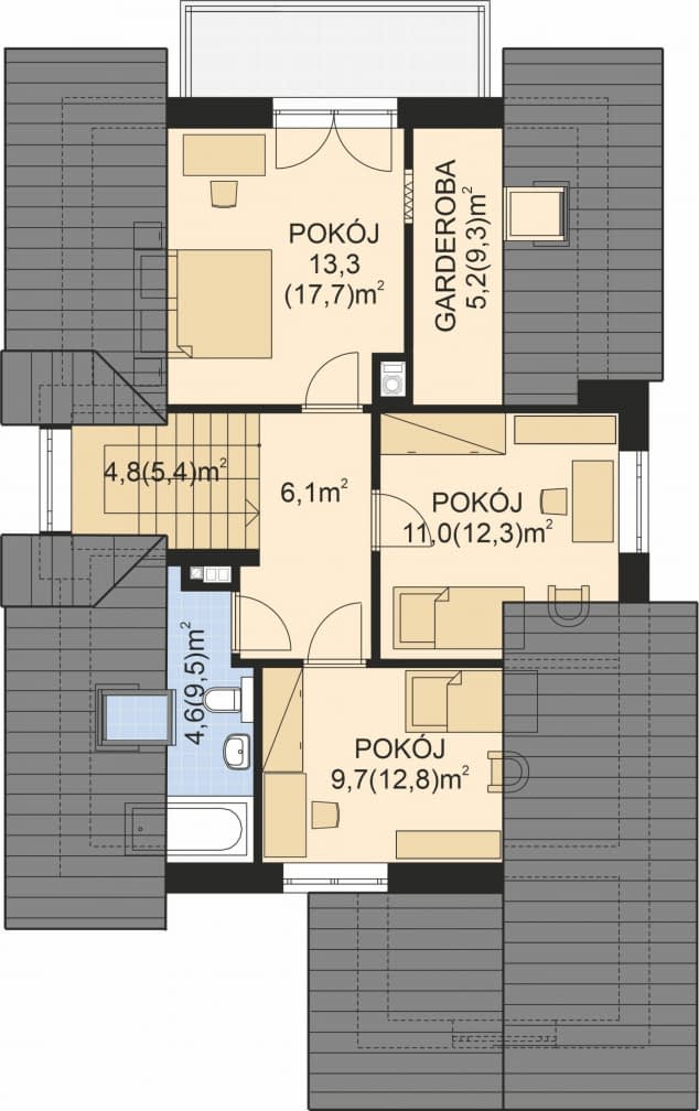 Rzut projektu APS 140 - 