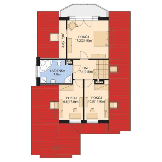 Rzut projektu APS 175 - 