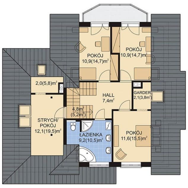 Rzut projektu APS 176 - 