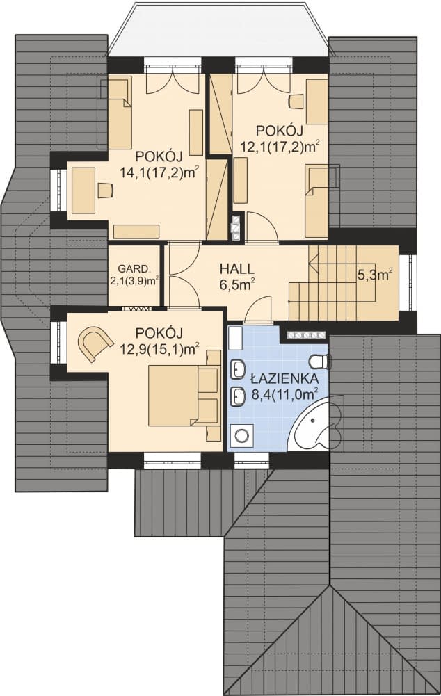 Rzut projektu APS 178 - 