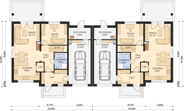 Rzut projektu APS 194 NEW - Parter