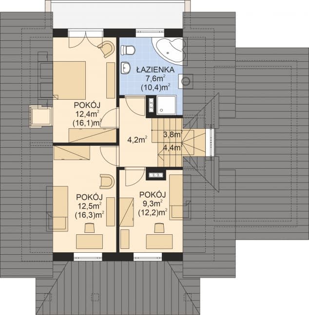 Rzut projektu APS 227 - 