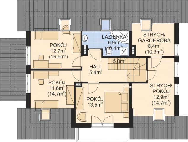 Rzut projektu APS 229 - 
