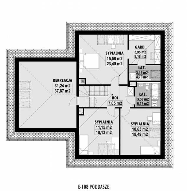 Rzut projektu E-108 -  