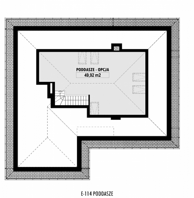 Rzut projektu E-114 -  