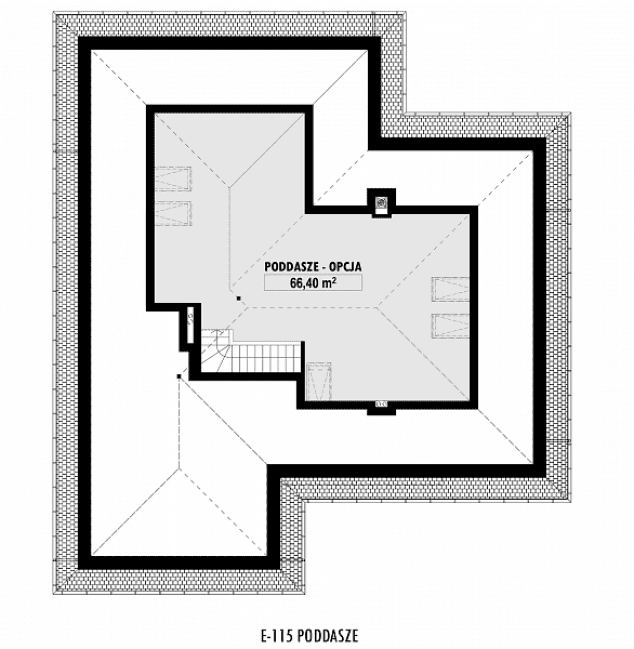 Rzut projektu E-115 -  