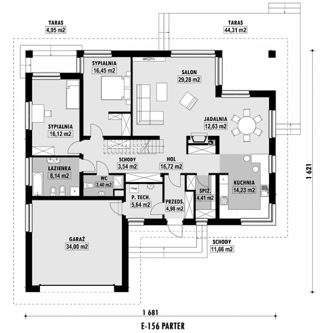 Rzut projektu E-156 -  