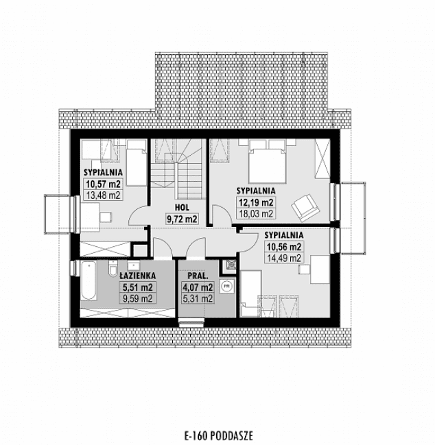 Rzut projektu E-160 -