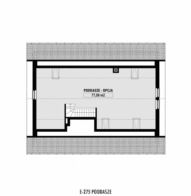 Rzut projektu E-275 -  