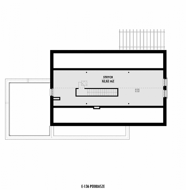 Rzut projektu E-136 -  