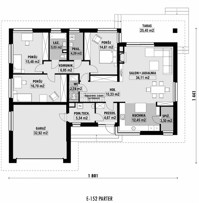 Rzut projektu E-152 -  