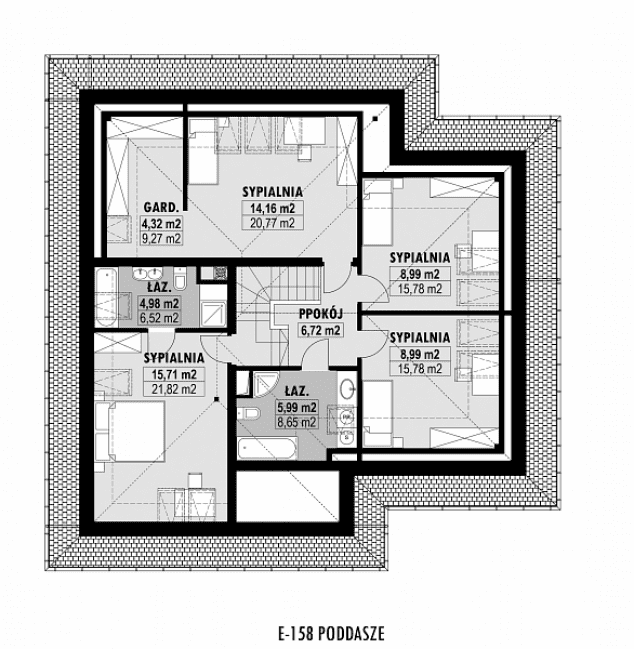 Rzut projektu E-158 -  
