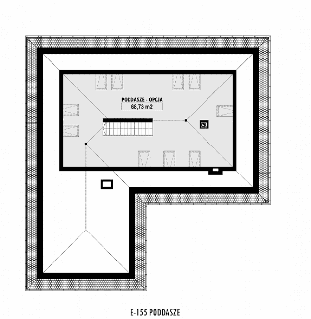 Rzut projektu E-155 -  