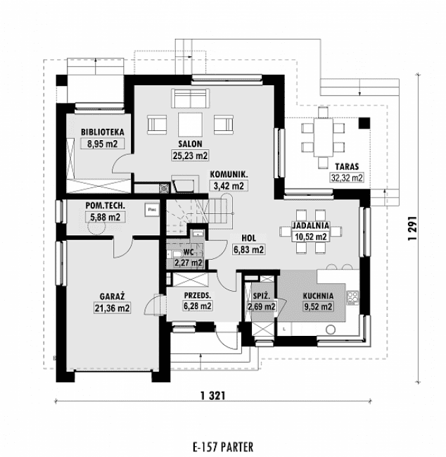 Rzut projektu E-157 -  