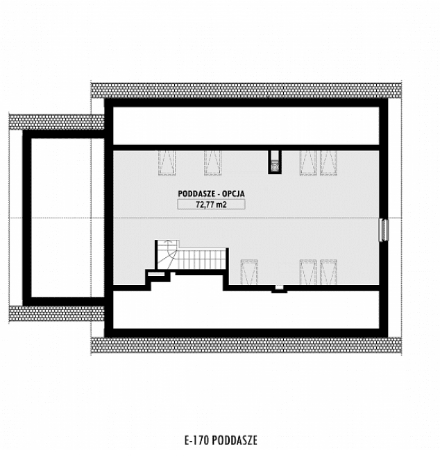 Rzut projektu E-170 -  