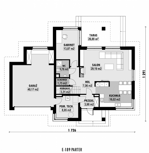 Rzut projektu E-189 -