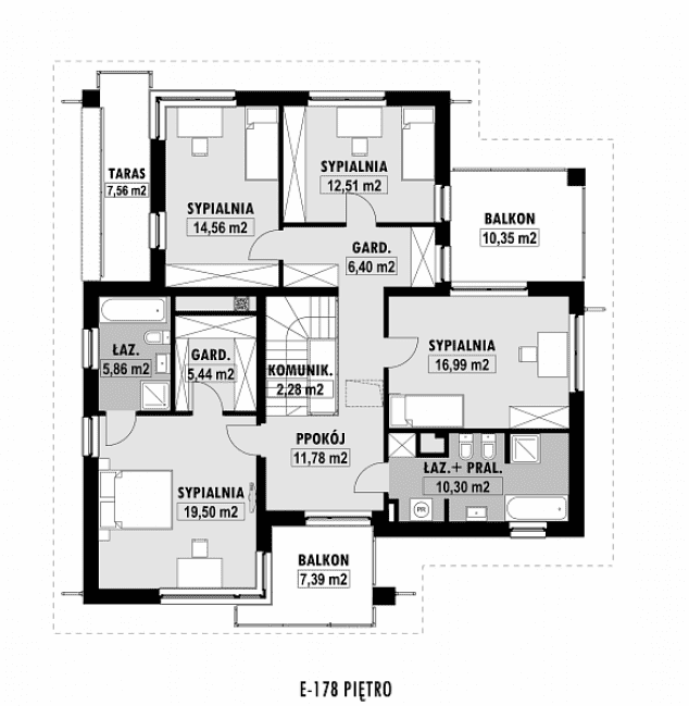 Rzut projektu E-178 -  