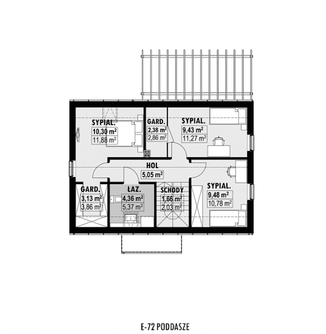 Rzut projektu E-72 -  