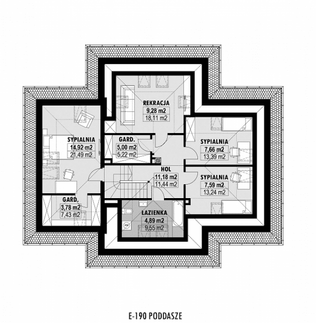 Rzut projektu E-190 -  