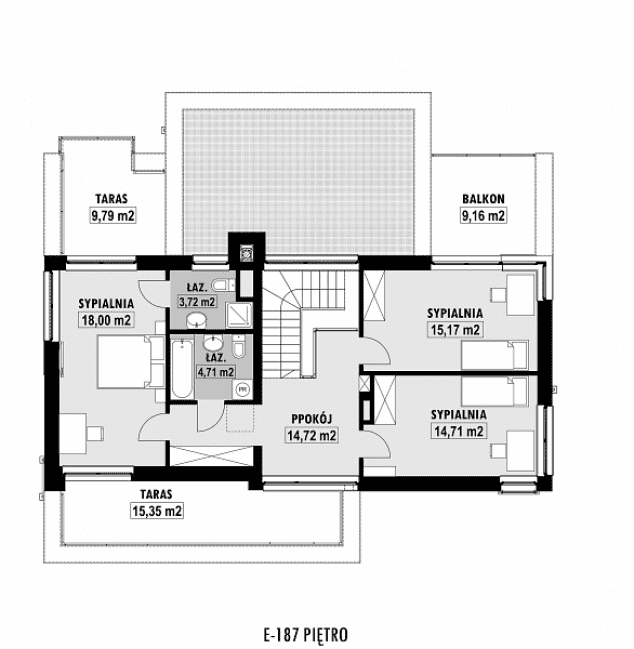 Rzut projektu E-187 -  