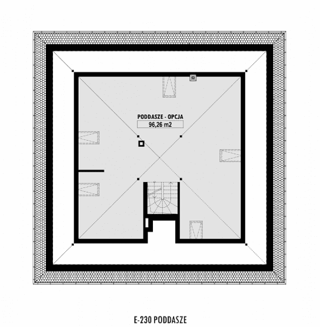 Rzut projektu E-230 -