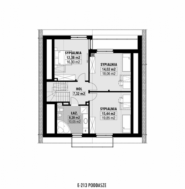 Rzut projektu E-213 -