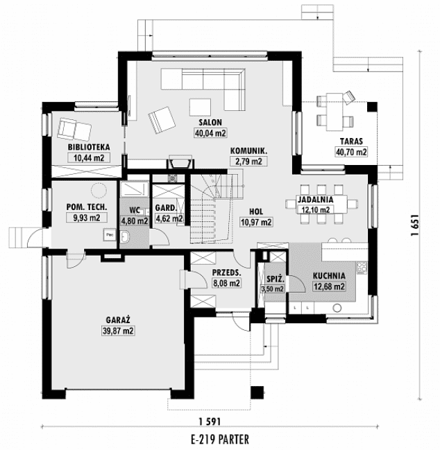 Rzut projektu E-219 -